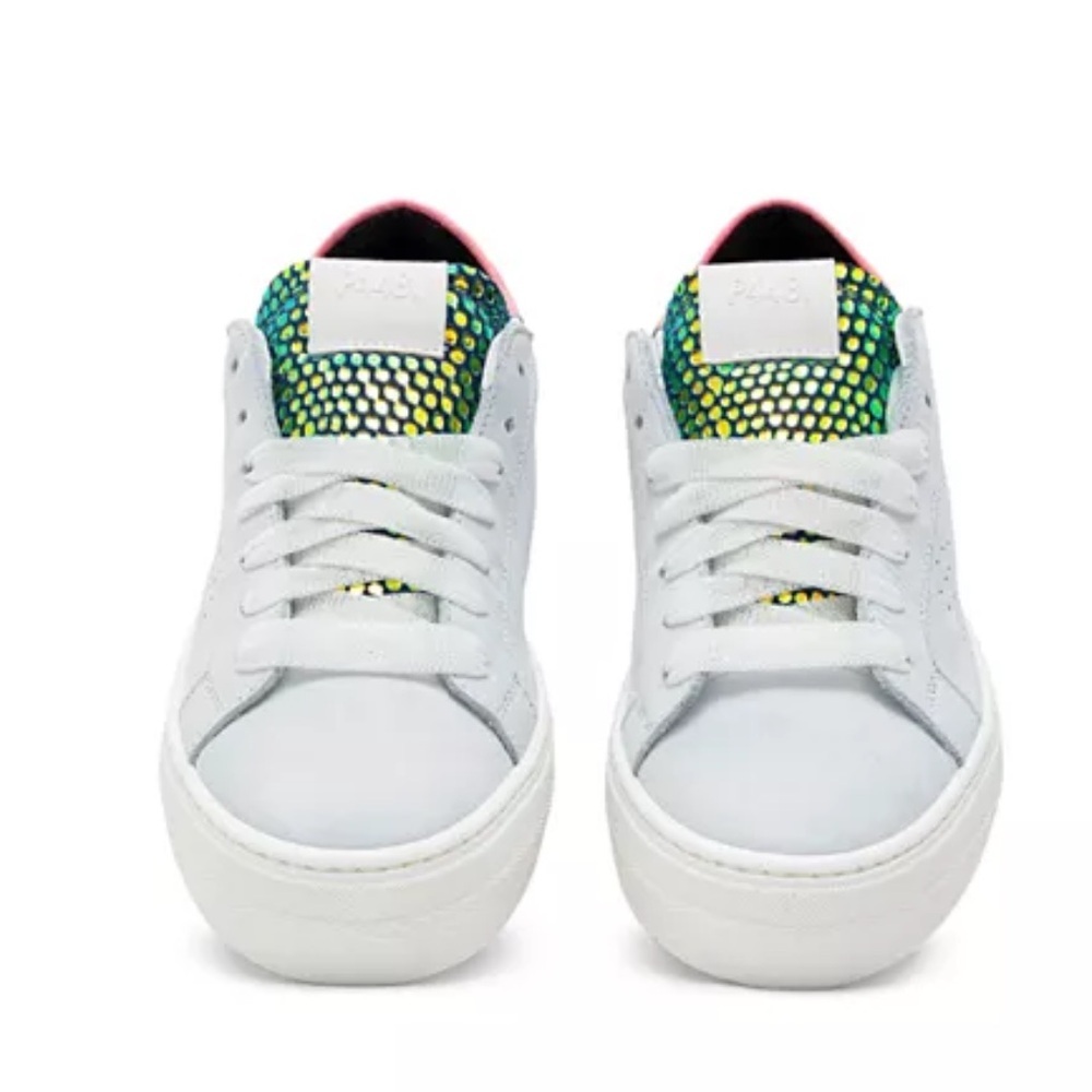 P448 Lace Up Low Top Sneakers Size 8